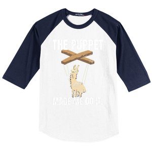 Ventriloquist Llama Puppetmeaningful Giftmademeaningful Giftmemeaningful Giftdo Baseball Sleeve Shirt