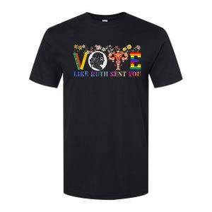 Vote Like Ruth Sent You Feminist Voting Inspirational Softstyle CVC T-Shirt