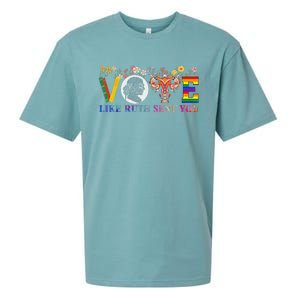 Vote Like Ruth Sent You Feminist Voting Inspirational Sueded Cloud Jersey T-Shirt