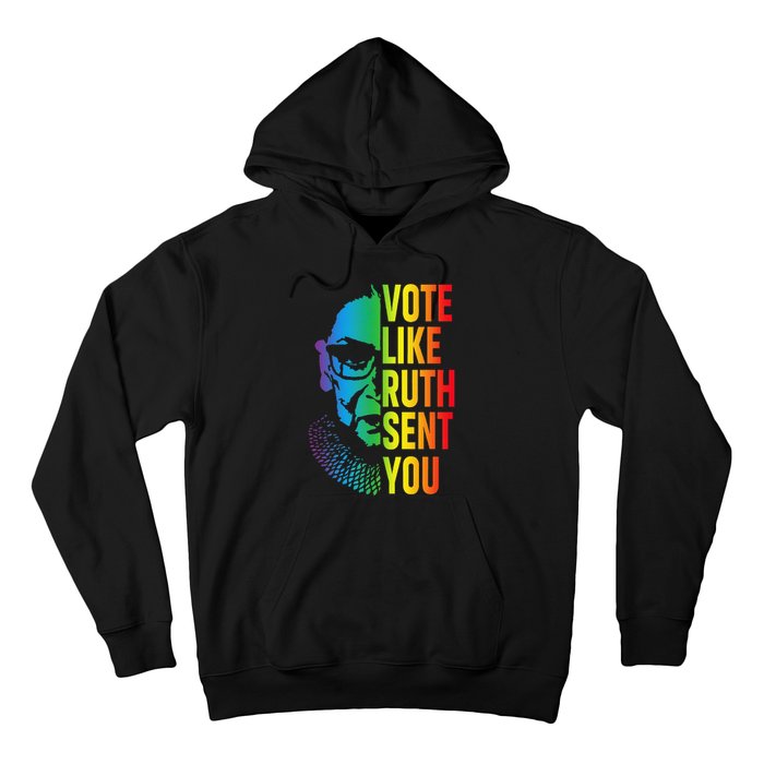 Vote Like Ruth Sent You Uterus Feminist Lgbt Hoodie