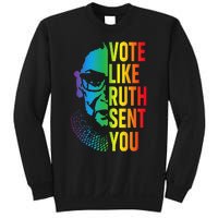 Vote Like Ruth Sent You Uterus Feminist Lgbt Sweatshirt