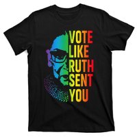 Vote Like Ruth Sent You Uterus Feminist Lgbt T-Shirt