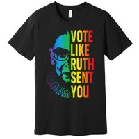 Vote Like Ruth Sent You Uterus Feminist Lgbt Premium T-Shirt