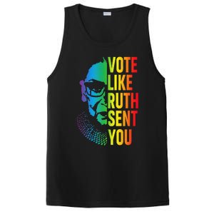 Vote Like Ruth Sent You Uterus Feminist Lgbt PosiCharge Competitor Tank