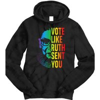 Vote Like Ruth Sent You Uterus Feminist Lgbt Tie Dye Hoodie