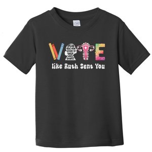 Vote Like Ruth Sent You Uterus Feminist Rbg Gift Toddler T-Shirt