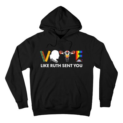 Vote Like Ruth Sent You Uterus Feminist Lgbt Hoodie