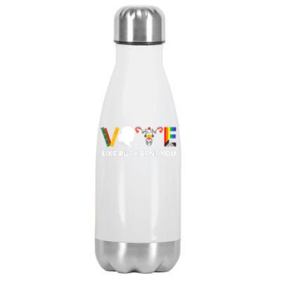 Vote Like Ruth Sent You Uterus Feminist Lgbt Stainless Steel Insulated Water Bottle