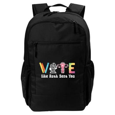 Vote Like Ruth Sent You Uterus Feminist Rbg Daily Commute Backpack