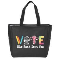 Vote Like Ruth Sent You Uterus Feminist Rbg Zip Tote Bag