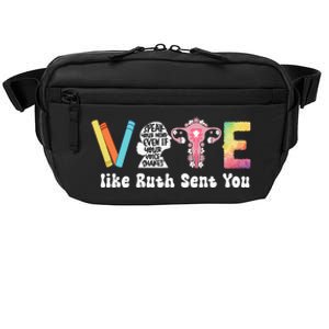 Vote Like Ruth Sent You Uterus Feminist Rbg Crossbody Pack