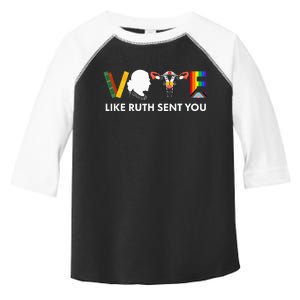 Vote Like Ruth Sent You Uterus Feminist Lgbt Toddler Fine Jersey T-Shirt