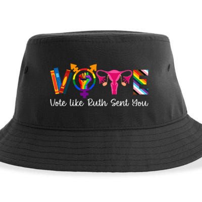 Vote Like Ruth Sent You Uterus Feminist Lgbt Sustainable Bucket Hat