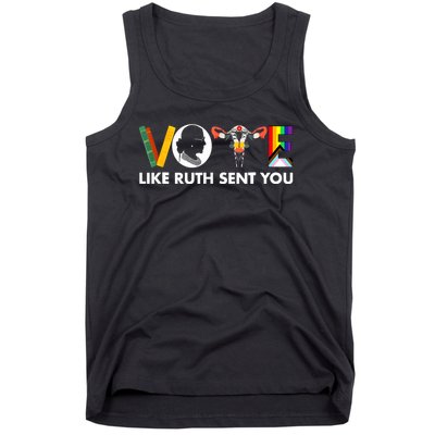 Vote Like Ruth Sent You Funny Uterus Feminist Lgbt Tank Top