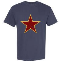 Vintage Look Red And Gold Star Essential Garment-Dyed Heavyweight T-Shirt