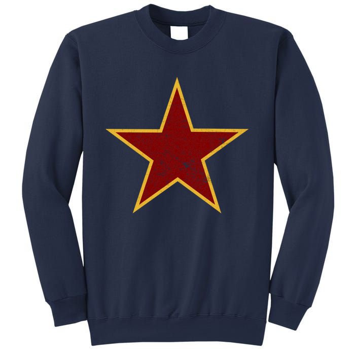 Vintage Look Red And Gold Star Essential Sweatshirt