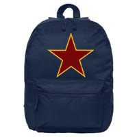 Vintage Look Red And Gold Star Essential 16 in Basic Backpack