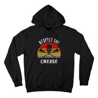 Vintage Lacrosse Retro Respect The Crease Hoodie