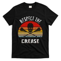 Vintage Lacrosse Retro Respect The Crease T-Shirt