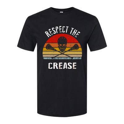 Vintage Lacrosse Retro Respect The Crease Softstyle CVC T-Shirt