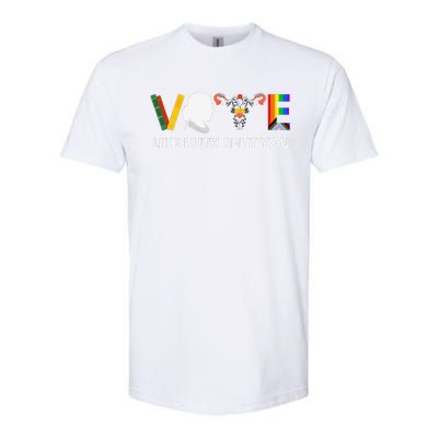 Vote Like Ruth Sent You Uterus Feminist Lgbt Softstyle CVC T-Shirt