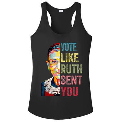 Vote Like Ruth Sent You Ladies PosiCharge Competitor Racerback Tank