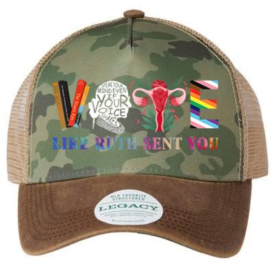 Vote Like Ruth Sent You Legacy Tie Dye Trucker Hat