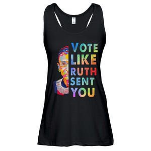 Vote Like Ruth Sent You Feminist Voting Inspirational Gift Ladies Essential Flowy Tank