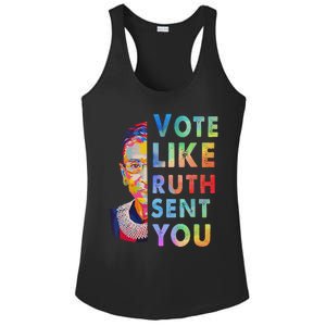 Vote Like Ruth Sent You Feminist Voting Inspirational Gift Ladies PosiCharge Competitor Racerback Tank