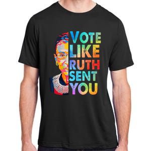 Vote Like Ruth Sent You Feminist Voting Inspirational Adult ChromaSoft Performance T-Shirt