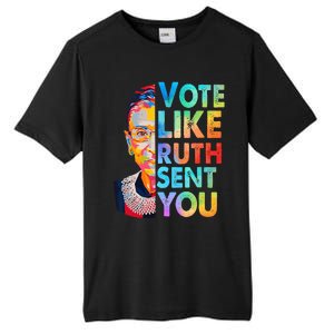 Vote Like Ruth Sent You Feminist Voting Inspirational Tall Fusion ChromaSoft Performance T-Shirt