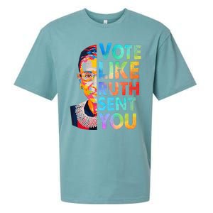 Vote Like Ruth Sent You Feminist Voting Inspirational Sueded Cloud Jersey T-Shirt