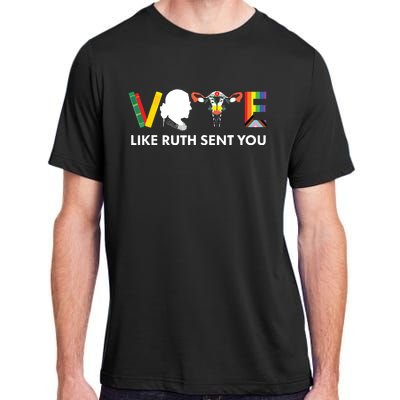 Vote Like Ruth Sent You Uterus Feminist Lgbt Adult ChromaSoft Performance T-Shirt