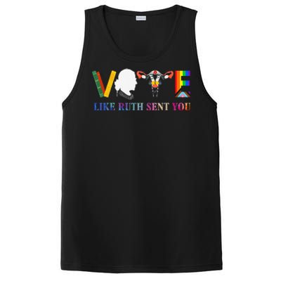 Vote Like Ruth Sent You Uterus Feminist Lgbt PosiCharge Competitor Tank