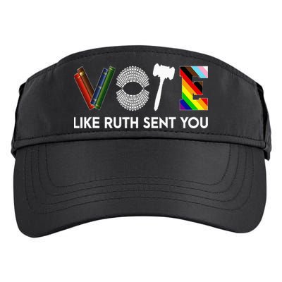 Vote Like Ruth Sent You Gavel Feminists Adult Drive Performance Visor
