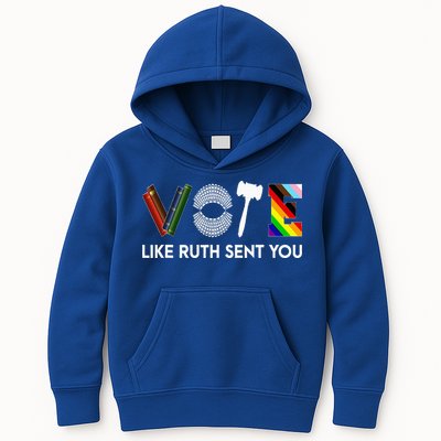 Vote Like Ruth Sent You Gavel Feminists Kids Hoodie