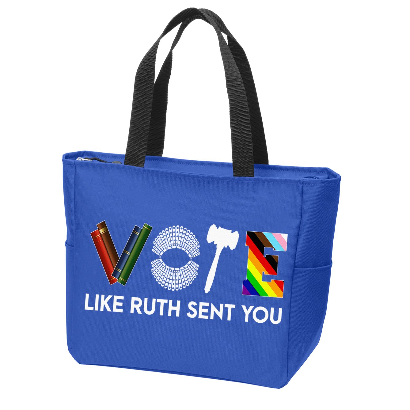 Vote Like Ruth Sent You Gavel Feminists Zip Tote Bag