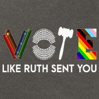 Vote Like Ruth Sent You Gavel Feminists Cotton Canvas Backpack