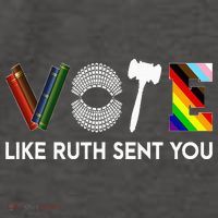 Vote Like Ruth Sent You Gavel Feminists Vector Backpack