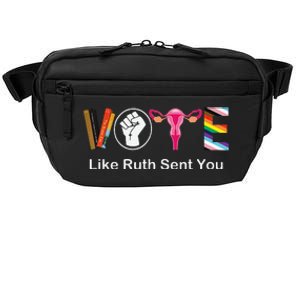 Vote Like Ruth Sent You Uterus Feminist Lgbt Apparel Crossbody Pack