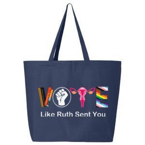 Vote Like Ruth Sent You Uterus Feminist Lgbt Apparel 25L Jumbo Tote