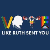 Vote Like Ruth Sent You Uterus Feminist Lgbt Cooling Performance Long Sleeve Crew
