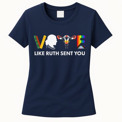Vote Like Ruth Sent You Uterus Feminist Lgbt Womens T-Shirt