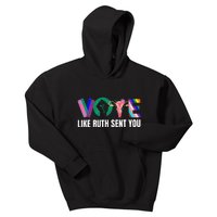 Vote Like Ruth Sent You Uterus Feminist Lgbtq I Dissent Kids Hoodie