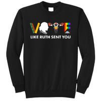 Vote Like Ruth Sent You Uterus Feminist Lgbt Sweatshirt