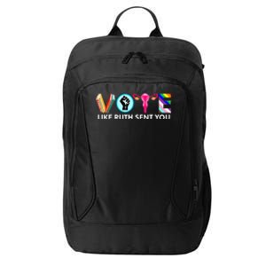 Vote Like Ruth Sent You Uterus Feminist Lgbt City Backpack