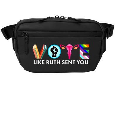 Vote Like Ruth Sent You Uterus Feminist Lgbt Crossbody Pack