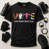 Vote Like Ruth Sent You Feminist Cooling Performance Crew T-Shirt