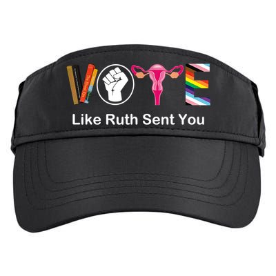 Vote Like Ruth Sent You Feminist Adult Drive Performance Visor