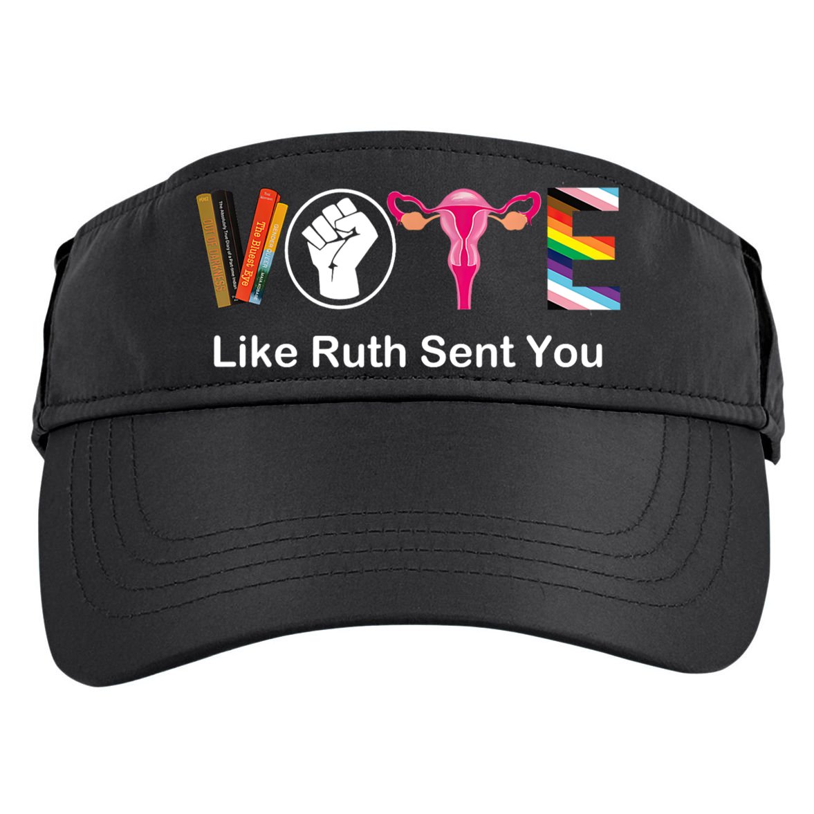 Vote Like Ruth Sent You Feminist Adult Drive Performance Visor